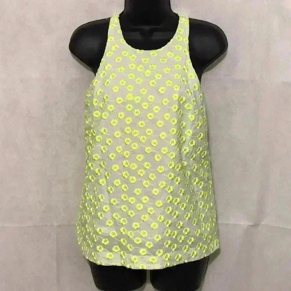J. Crew Embroidered Floral Tank Size 0–D3 - Picture 2 of 6